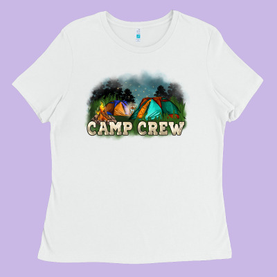 Camp Crew Ladies Tee Designed By Nancycooperartshop