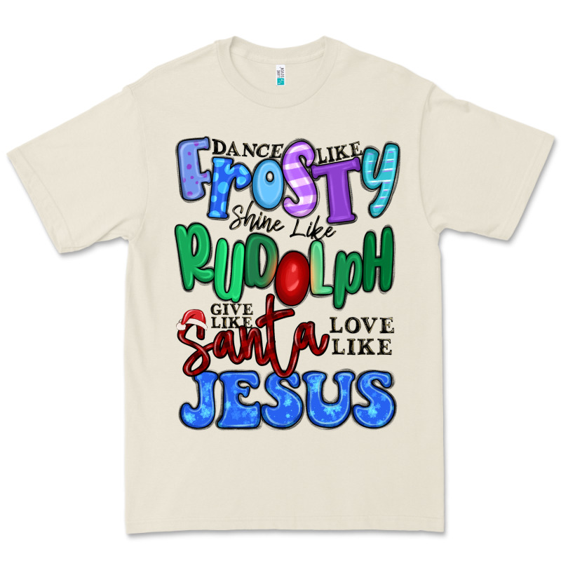 Dance Like Frosty Shine Like Rudolph Premium Tee by MaliasSmallBusiness | Teevron