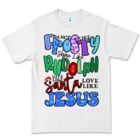 White dance like frosty shine like rudolph Premium Tee - MaliasSmallBusiness