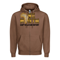 Chestnut one month can't hold our history Zipper Hoodie - FaDigitalArtStudio