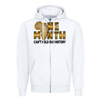 White one month can't hold our history Zipper Hoodie - FaDigitalArtStudio