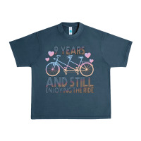 Midnight Navy 9 Years And Still Enjoying The Ride Urban Heavy Tee - Bettercallsaul