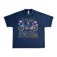 Navy 9 Years And Still Enjoying The Ride Urban Heavy Tee - Bettercallsaul