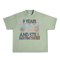 Oil Green 9 Years And Still Enjoying The Ride Urban Heavy Tee - Bettercallsaul