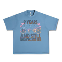 Pebble Blue 9 Years And Still Enjoying The Ride Urban Heavy Tee - Bettercallsaul