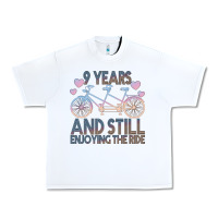 White 9 Years And Still Enjoying The Ride Urban Heavy Tee - Bettercallsaul