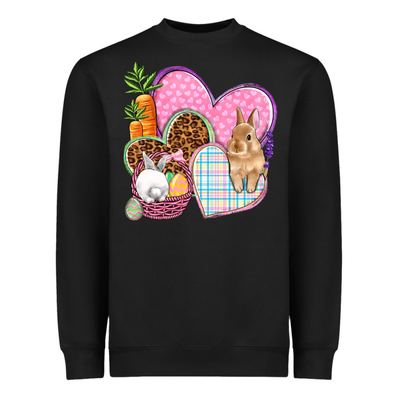 Easter Hearts Easter Day Heavyweight Sweatshirt by HowdyJamesFarm | Teevron