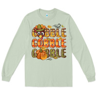 Matcha Gobble gobble turkey Thanksgiving Long Sleeve Tee - NancyCooperArtShop