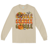 Mushroom Gobble gobble turkey Thanksgiving Long Sleeve Tee - NancyCooperArtShop