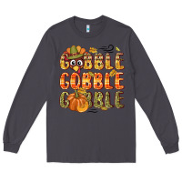 Smoke Gobble gobble turkey Thanksgiving Long Sleeve Tee - NancyCooperArtShop