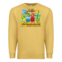 Antique Gold Hello Summer Premium Sweatshirt - CowhideDigitalArt