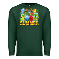 Sports Green Hello Summer Premium Sweatshirt - CowhideDigitalArt