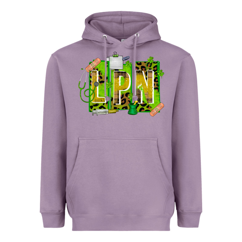 St. Patricks Day Lpn Heavyweight Hoodie by CowhideDigitalArt | Teevron
