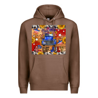 Chestnut Fourth Of July Truck Premium Hoodie - FaDigitalArtStudio