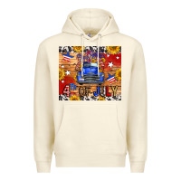 Sandshell Fourth Of July Truck Premium Hoodie - FaDigitalArtStudio