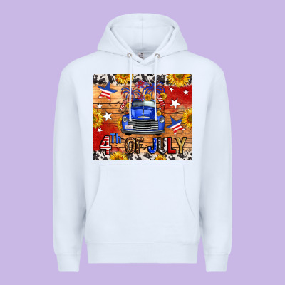 Fourth Of July Truck Premium Hoodie Designed By Fadigitalartstudio