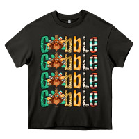 Asphalt Gobble till you wobble Thanksgiving turkey Heavy Core Tee - NancyCooperArtShop