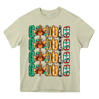 Mossy Gobble till you wobble Thanksgiving turkey Heavy Core Tee - NancyCooperArtShop