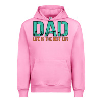 Fuchsia Pink dad life is the best life Urban Hoodie - Artiststas