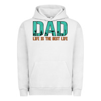 Pigment Lunar Rock dad life is the best life Urban Hoodie - Artiststas
