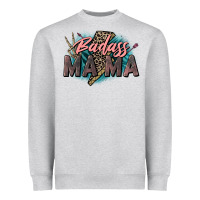 Badass Mama Mother's Day Png Sublimation Design Do Heavyweight Sweatshirt | Teevron