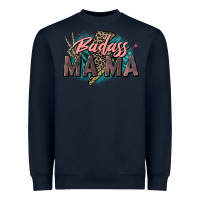 Navy Badass Mama Mother's Day png sublimation design do Heavyweight Sweatshirt - CowGirlArtShop