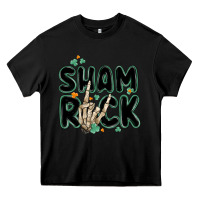 Black sham rock Heavy Core Tee - MaliasSmallBusiness