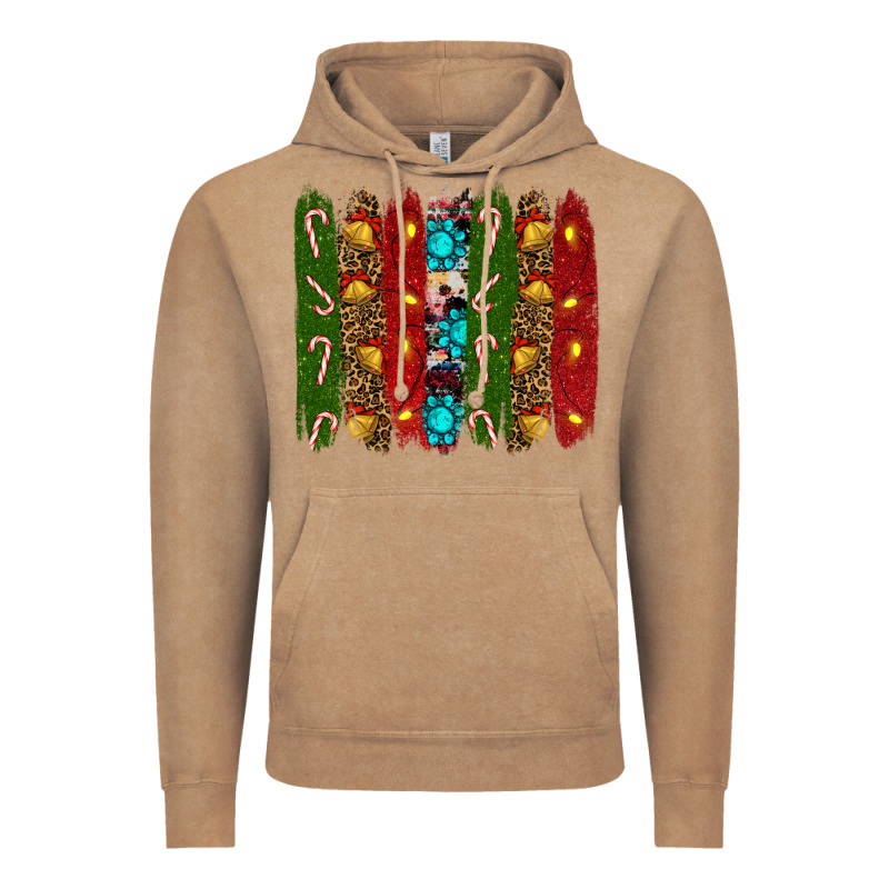 Christmas Brushstrokes Vintage Hoodie by RanaPortraitStore | Teevron