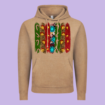 Christmas Brushstrokes Vintage Hoodie Designed By Ranaportraitstore