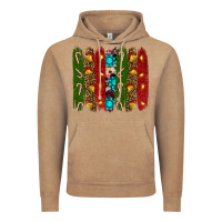 Vintage Coffee christmas brushstrokes Vintage Hoodie - RanaPortraitStore