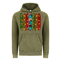 Vintage Olive christmas brushstrokes Vintage Hoodie - RanaPortraitStore