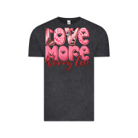 Vintage Black love more worry less Vintage Tee - RanaPortraitStore