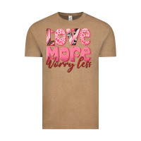 Vintage Coffee love more worry less Vintage Tee - RanaPortraitStore