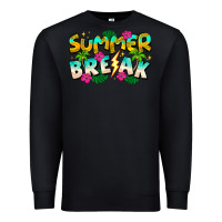 Black Summer Break Premium Sweatshirt - CowhideDigitalArt