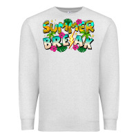 Oatmeal Heather Summer Break Premium Sweatshirt - CowhideDigitalArt