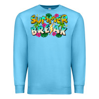 Ocean Blue Summer Break Premium Sweatshirt - CowhideDigitalArt
