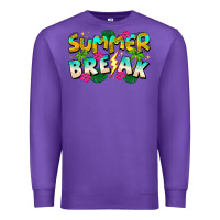 Purple Summer Break Premium Sweatshirt - CowhideDigitalArt