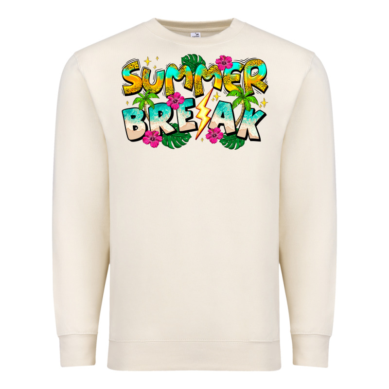 Summer Break Premium Sweatshirt by CowhideDigitalArt | Teevron