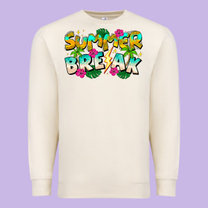 Summer Break Premium Sweatshirt Designed By Cowhidedigitalart