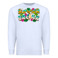 White Summer Break Premium Sweatshirt - CowhideDigitalArt