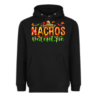 Black Nachos Valentine Heavyweight Hoodie - CowhideDigitalArt