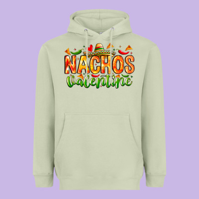 Nachos Valentine Heavyweight Hoodie Designed By Cowhidedigitalart