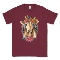 Burgundy flower cow Classic Tee - Jasminsmagicworld