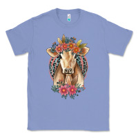 Colony Blue flower cow Classic Tee - Jasminsmagicworld