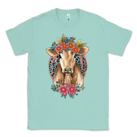 Seafoam flower cow Classic Tee - Jasminsmagicworld