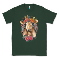 Sports Green flower cow Classic Tee - Jasminsmagicworld