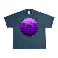 Midnight Navy Flamingo Palm Urban Heavy Tee - Bettercallsaul