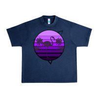 Navy Flamingo Palm Urban Heavy Tee - Bettercallsaul