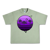 Oil Green Flamingo Palm Urban Heavy Tee - Bettercallsaul