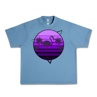 Pebble Blue Flamingo Palm Urban Heavy Tee - Bettercallsaul